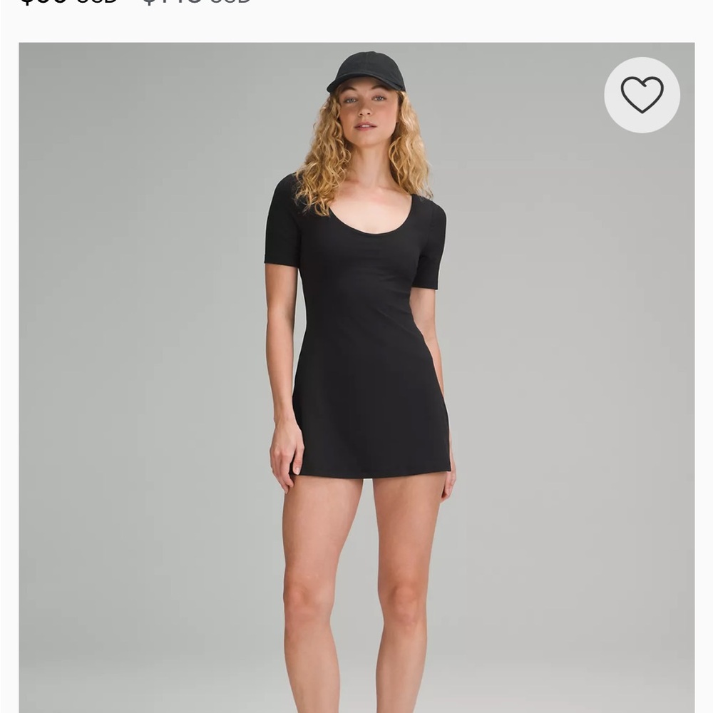 lululemon athletica Black Mini Dress